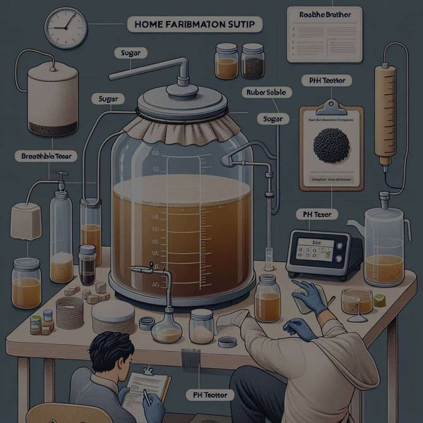 How to Set Up a Home Fermentation Station for Kombucha Brewing?