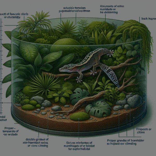 How to Create a Naturalistic Terrarium for a Crested Gecko?